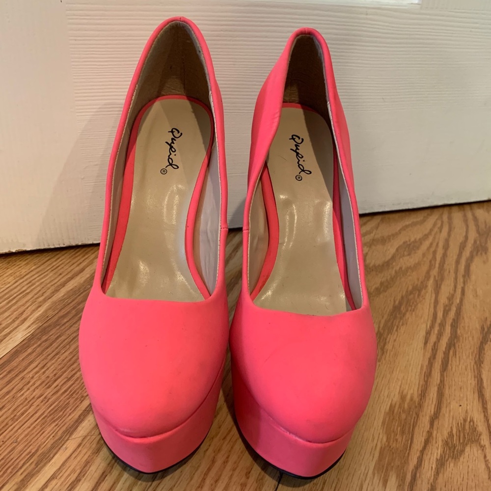 Coral Pink Pumps.